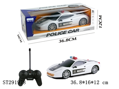 1:14 R/C POLIC CAR(RECHARGERABLE BATTERY INCLUDED) - ST291978
