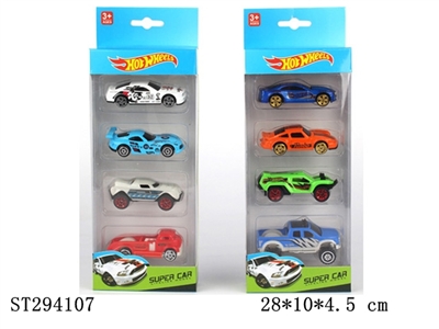 1:64 SLIDING DIE CAST CAR (4PCS/BOX) - ST294107