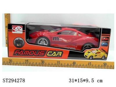 1:14 R/C CAR WITH LIGHT AND BATTERIES - ST294278