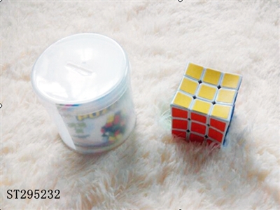 5.7cm磨砂六色贴纸凹形魔方 - ST295232