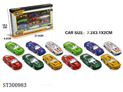 1: 64赛车滑行合金车仔十二只庄 - ST300983