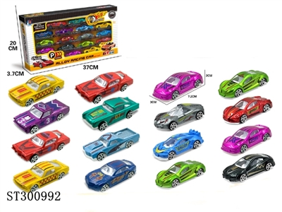 1: 64滑行合金车十六只装 - ST300992