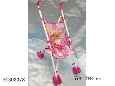 METAL CART WITH DOLL - ST303378