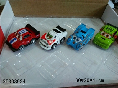 PULL BACK DIE CAST CARTOON RACING CAR (12PCS/BOX) - ST303924