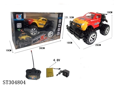 1：16  4W R/C CAR WITH LIGHT （WITH CHARGER & BATTERY） - ST304804