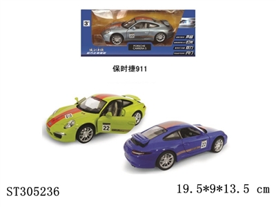 1:28保时捷(带声光\后盖可掀起)/三色混装 - ST305236