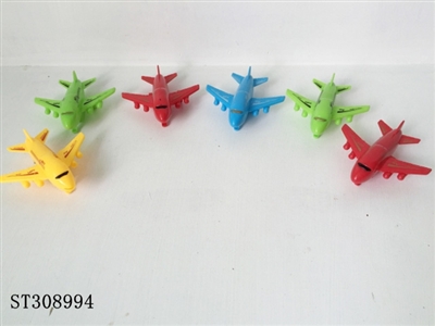 实色滑行飞机（6只装） - ST308994