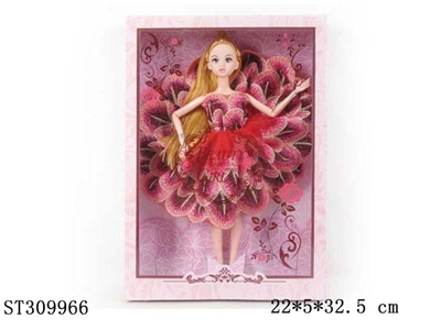 11.5寸12关节可儿孔雀裙芭比 - ST309966
