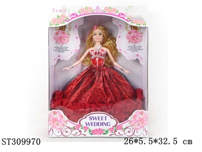 11.5寸12关节婚纱大裙芭比 - ST309970