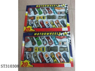 合金车20只装/跑车+方程+飞机组 - ST310308