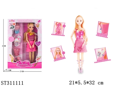 DOLL SET (DIY CLOTHES & LIGHT & MUSIC) - ST311111
