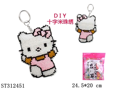 DIY十字绣粉色KT猫 - ST312451