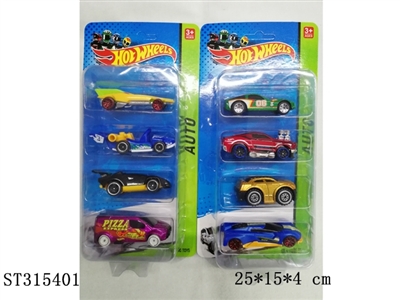 1:64 SLIDING DIE CAST CAR (4PCS/CARD) - ST315401