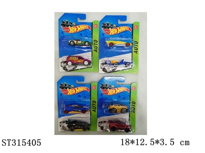 1:64 SLIDING DIE CAST CAR (2PCS/CARD) - ST315405