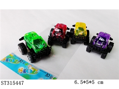 PULL BACK TRANSPARENT CAR - ST315447