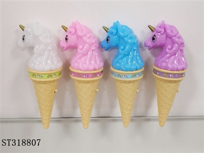 独角兽冰淇淋音乐闪光棒（可装糖） - ST318807