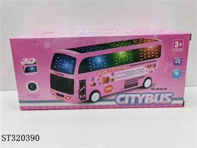 （新）电动万向音乐灯光巴士车 - ST320390