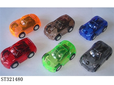 5CM TRANSPARENT PULL BACK CAR - ST321480