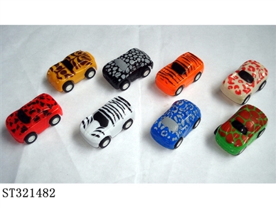 ANIMAL PATTERN PULL BACK CAR - ST321482