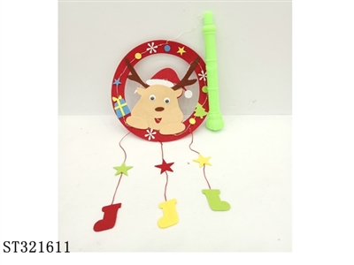 DIY圣诞花环带灯光 - ST321611