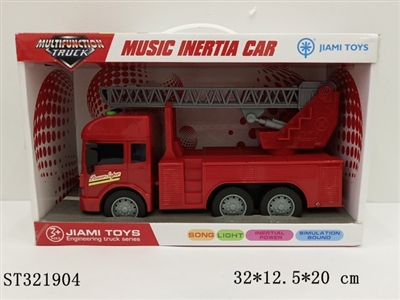 中号音乐惯性云梯消防车 - ST321904