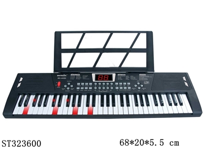 61键黑色电子琴带麦/键盘灯/USB线 - ST323600