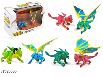 HORNED DINOSAUR + PTEROSAUR MODEL TOYS - ST325605