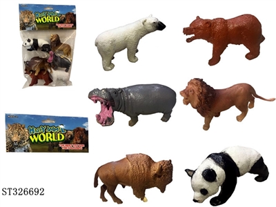 PVC ANIMAL SET (6PCS/BAG) - ST326692