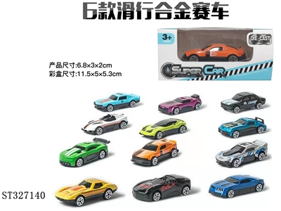 1:64 SLIDING DIE CAST RACING CAR (MIXED 12 KINDS) - ST327140
