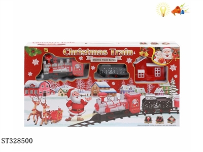 BATTERY OPERATED CHRISTMAS TRAIN TRACK SET WITH SMOKING & LIGHT & SOUND - ST328500