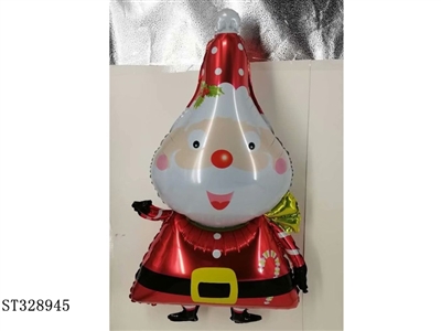 异形气球-围脖圣诞老人 - ST328945