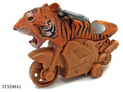 Friction Wild Animal Stunt Motorcycle-Tiger - ST329841