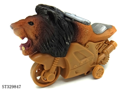 Friction Wild Animal Stunt Motorcycle-Lion - ST329847