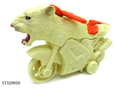 惯性野生动物特技摩托车-白美洲狮 - ST329850