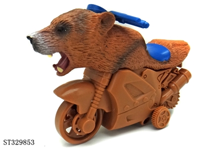 Friction Wild Animal Stunt Motorcycle-Grizzly Bear - ST329853