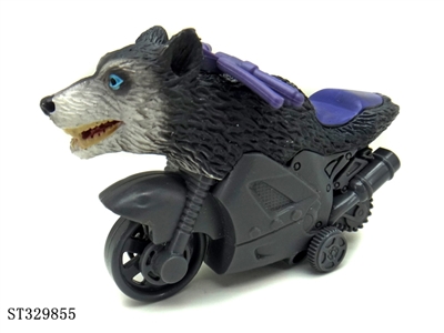 Friction Wild Animal Stunt Motorcycle-Wolf - ST329855