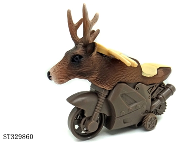 Friction Wild Animal Stunt Motorcycle-Elk - ST329860