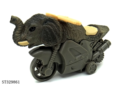 Friction Wild Animal Stunt Motorcycle-Elephant - ST329861