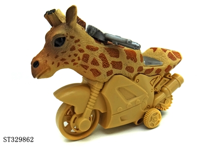 Friction Wild Animal Stunt Motorcycle-Giraffe - ST329862