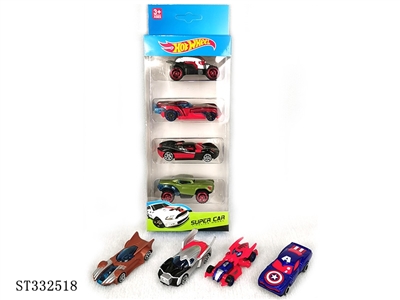 1:64 SLIDING DIE CAST CAR (4PCS/BOX) - ST332518