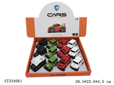 Alloy Jeep Q Edition Return (Police Car Edition)\/12 pack - ST334061