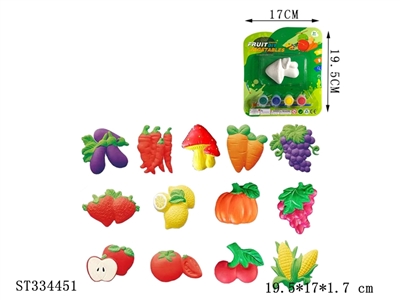 多款石膏彩绘套装 蔬菜/水果【英文包装】 - ST334451