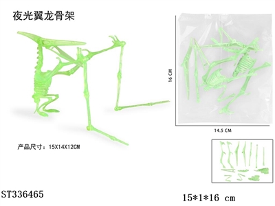 拼装夜光翼龙骨架 - ST336465