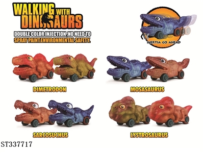 惯性仿真恐龙玩具（恐龙双色注塑成型） - ST337717