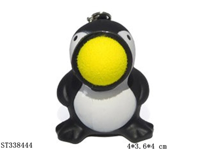 企鹅钥匙扣射击吐泡泡解压发泄玩具 - ST338444