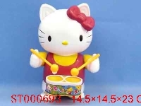 ST000693 - playing drum cat