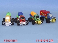 ST005565 - sliding constructing car(4 styles assorted)