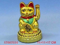 ST007034 - 5寸金猫带闪光座