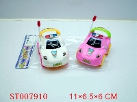 ST007910 - PULL LINE POLICE CAR（ WHITE、RED TWO COLORS）