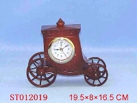 ST012019 - 马车小台钟(棕色)